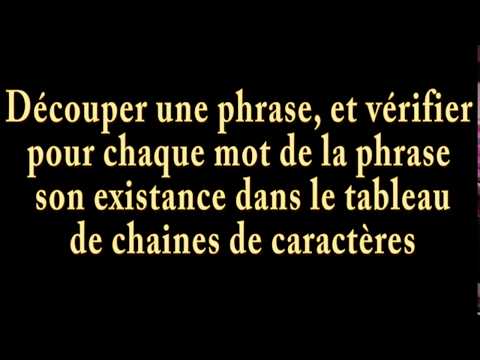 (Decouper et rechercher les mots dans un tableau) Solution de l'exercice 2 Tp 2 compilation