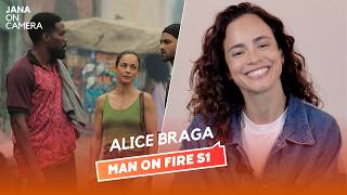 Brazilian Actress Alice Braga Talks MAN ON FIRE New Netflix Series - In Portuguese