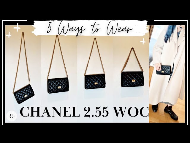 How to Wear CHANEL 2.55 Wallet On Chain / Ways to wear the WOC