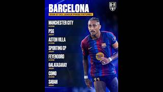 BARCELONA CHAMPIONS LEAGUE PHASE FIXTURES 2026-27