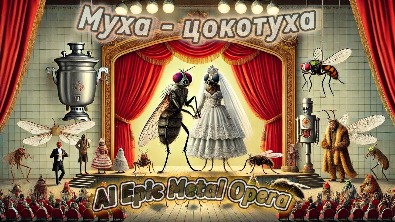 AI Epic Metal Opera "Муха-Цокотуха" .| Музыка и исполнение - Udio.AI