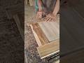 Proses cepat pasang pasak kayu #woodworking #diy #tips #tools #tricks