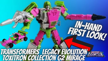 Transformers Legacy Evolution Toxitron Collection G2 Mirage Figure In-Hand First Look!!