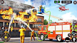 Fire Truck Sim Truck Games Game Gameplay Android 2024 screenshot 5