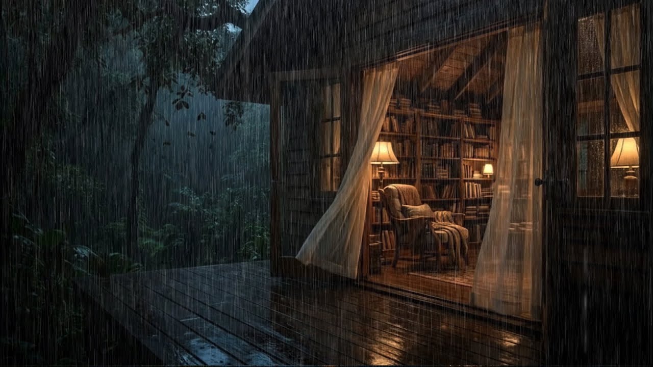 Peaceful Forest Rain at Night 🌧 | Gentel Sounds for Rest & Relaxation