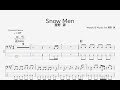【ベース譜】Snow Men/星野 源【4弦/TAB譜】/Snow Men/Gen Hoshino/BASS TAB/