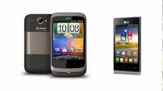 HTC Wildfire and LG Optimus L5 Dual E615, full comparison