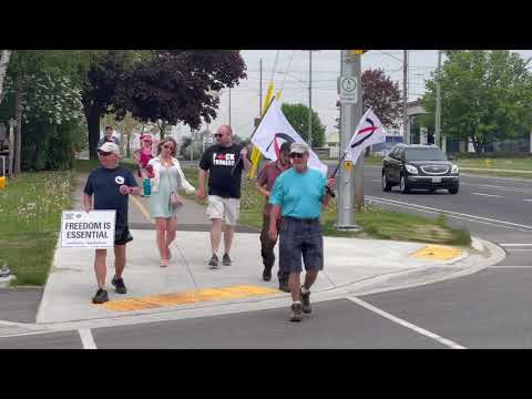 Anti Lockdown Protest Cobourg May 22, 2021