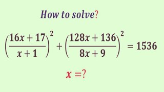 Germany | Math Olympiad question  | can you solve this system of equations without this trick! | x=?