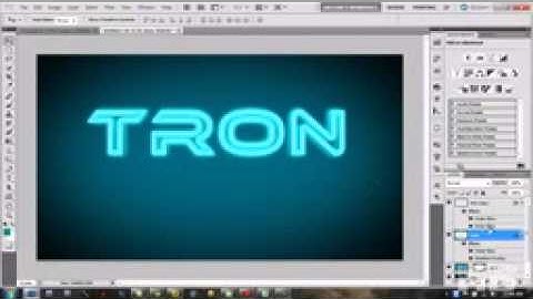 How to Make a 3D TRON Style Text in Photoshop   YouTube