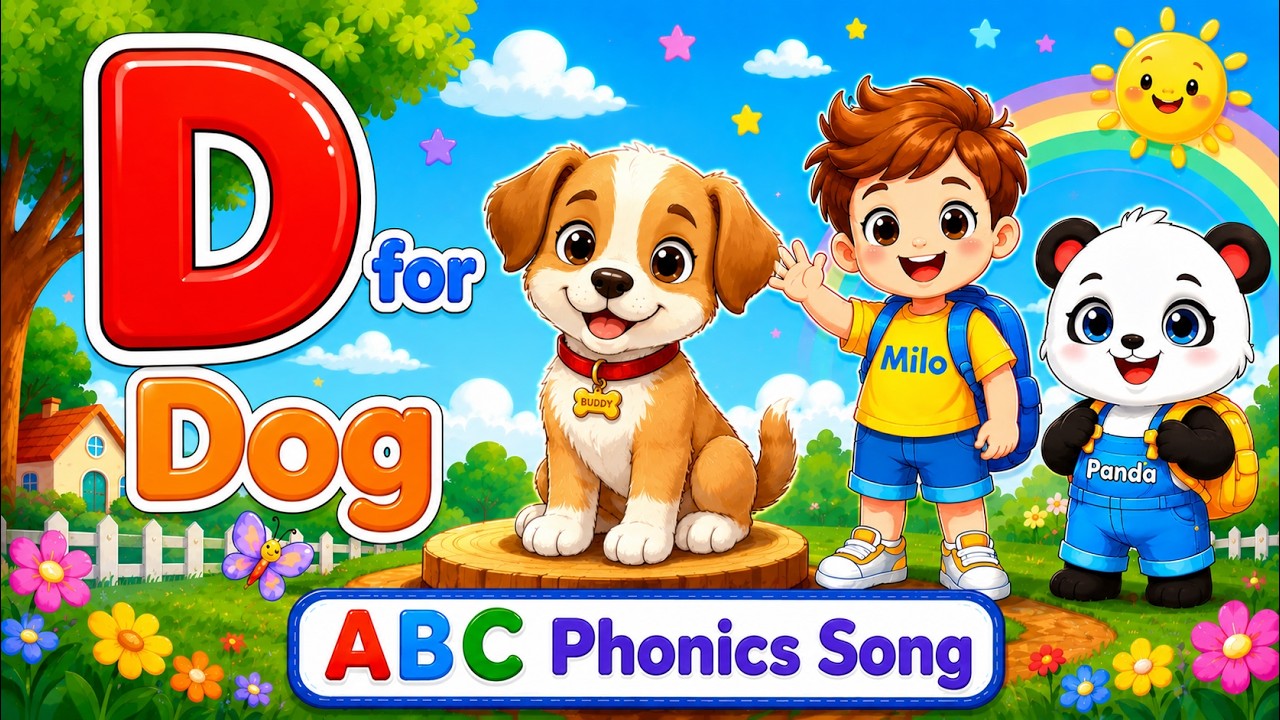 ABCD Phonics Song for Kids | Fun A to Z Alphabet Learning with ...