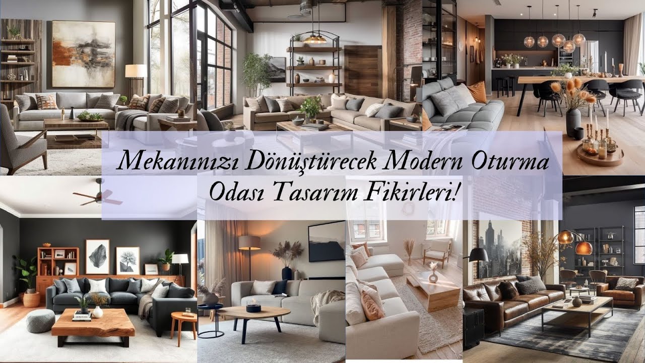 Mekanınızı Dönüştürecek Modern Oturma Odası Tasarım Fikirleri! - YouTube