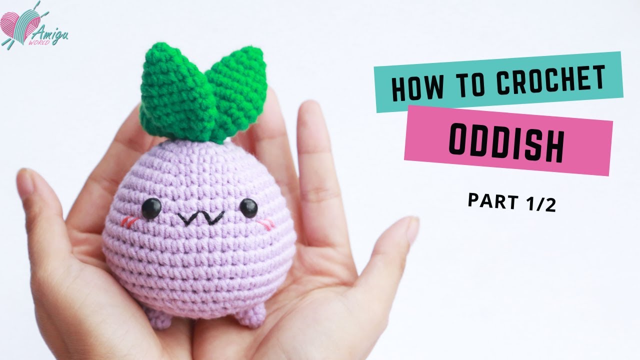 #312 | Amigurumi Oddish (1/2) | How to crochet Pokémon Amigurumi | Free pattern | AmiguWorld
