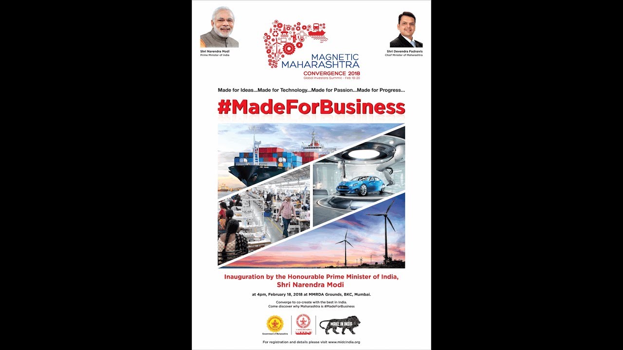 #MIDC #Pune For  ‘#MagneticMaharashtra’ Convergence Summit 2018 ENGLISH