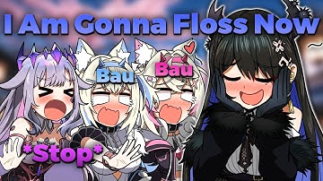 Fuwamoco & Biboo Couldn’t Handle Nerissa’s IRL Flossing Noises !!!
