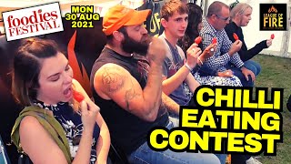 CHILI EATING CONTEST feat. UK CHILLI QUEEN | Foodies Festival