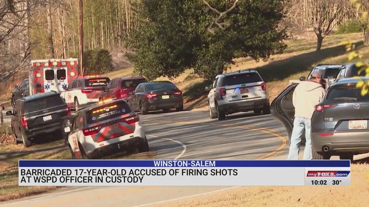 Barricaded teen accused of firing shots at Winston-Salem officer in ...