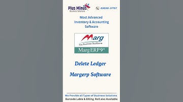 How to Delete Ledger In Marg Software.#marg_software #shorts