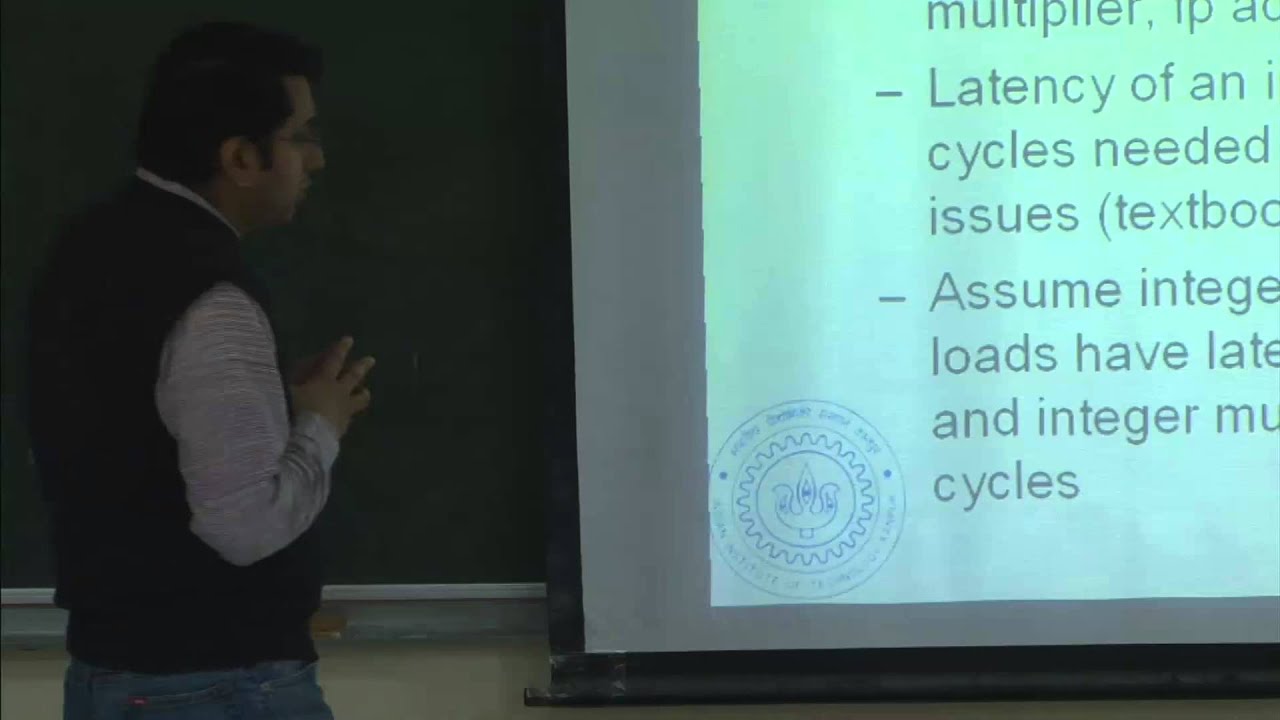 ⁣Mod-01 Lec-18 Basic pipelining, branch prediction