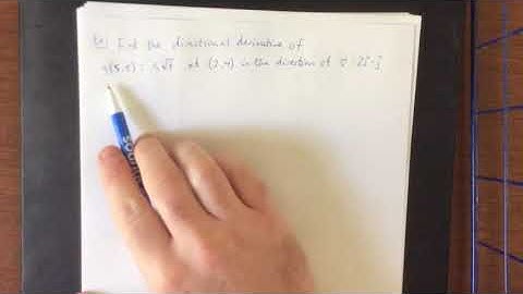 Examples of directional derivatives