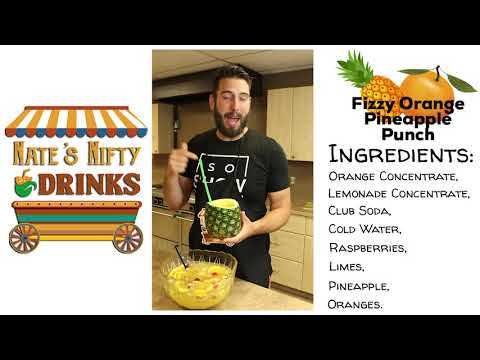 Fizzy Orange Pineapple Punch | Nate's Nifty Drinks