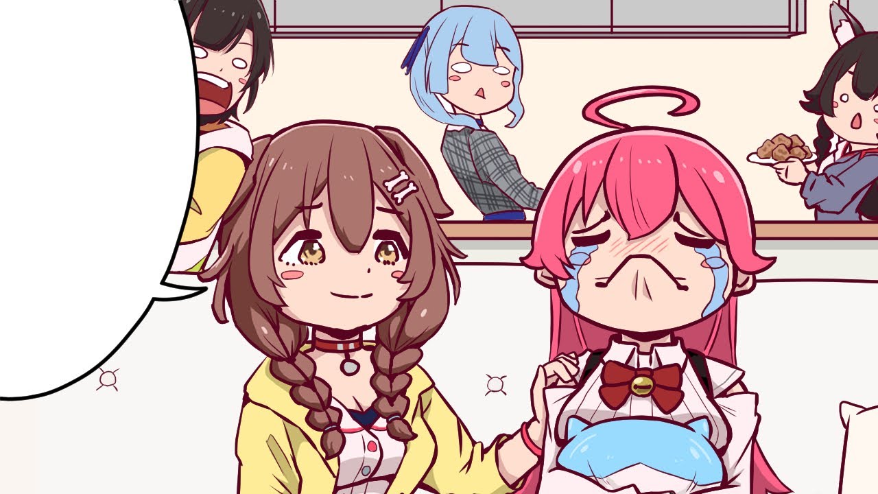 【一部手描き】ころねの一言で号泣するさくらみこ【ホロライブ/大空スバル/大神ミオ/切り抜き】