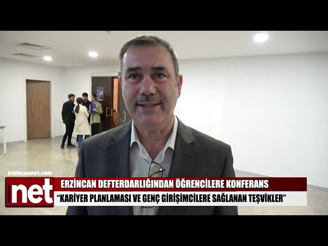 Erzincan’da öğrencilere atama sorunları ile ilgili konferans verildi