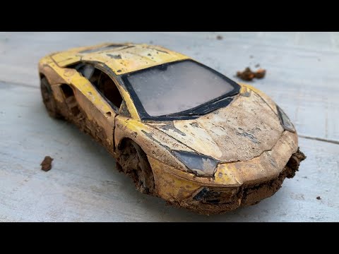 Restoration Damaged Lamborghini Supercar | Restore Old Rusty supercar Aventador model