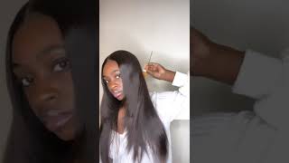 Straight wig with layers | JHA raw Indian straight hair