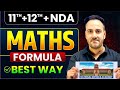 NDA Maths 2026 Strategy 🔥 120+ Marks Formula | Class 11 + Class 12 + NDA Complete Roadmap