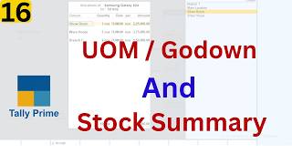 How to Create Units & Godowns in Tally Prime | Multi Location Stock Summary Report (2026)