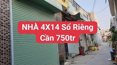 Nhà 4x14 hẻm xe hơi Đinh Đức Thiện Bình Chánh | trả trước 750tr | LH 0906485209