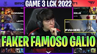 FAKER SACA SU FAMOSO GALIO EN LA PARTIDA FINAL! - BRO vs T1 Game 3 RESUMEN LCK SUMMER 2022