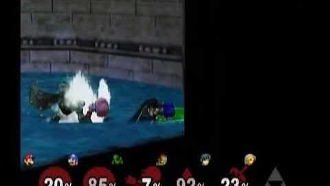 Super Smash Bros Melee Debug Menu - 5-Players All Controllers on Underground Maze