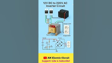 12V DC To 220V AC Inverter Circuit | #shortsfeed #electronic