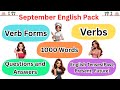 🎓 Learn English Pack | 1000 Words + Verb Forms + Verbs + English Tenses + Q&A for Beginners