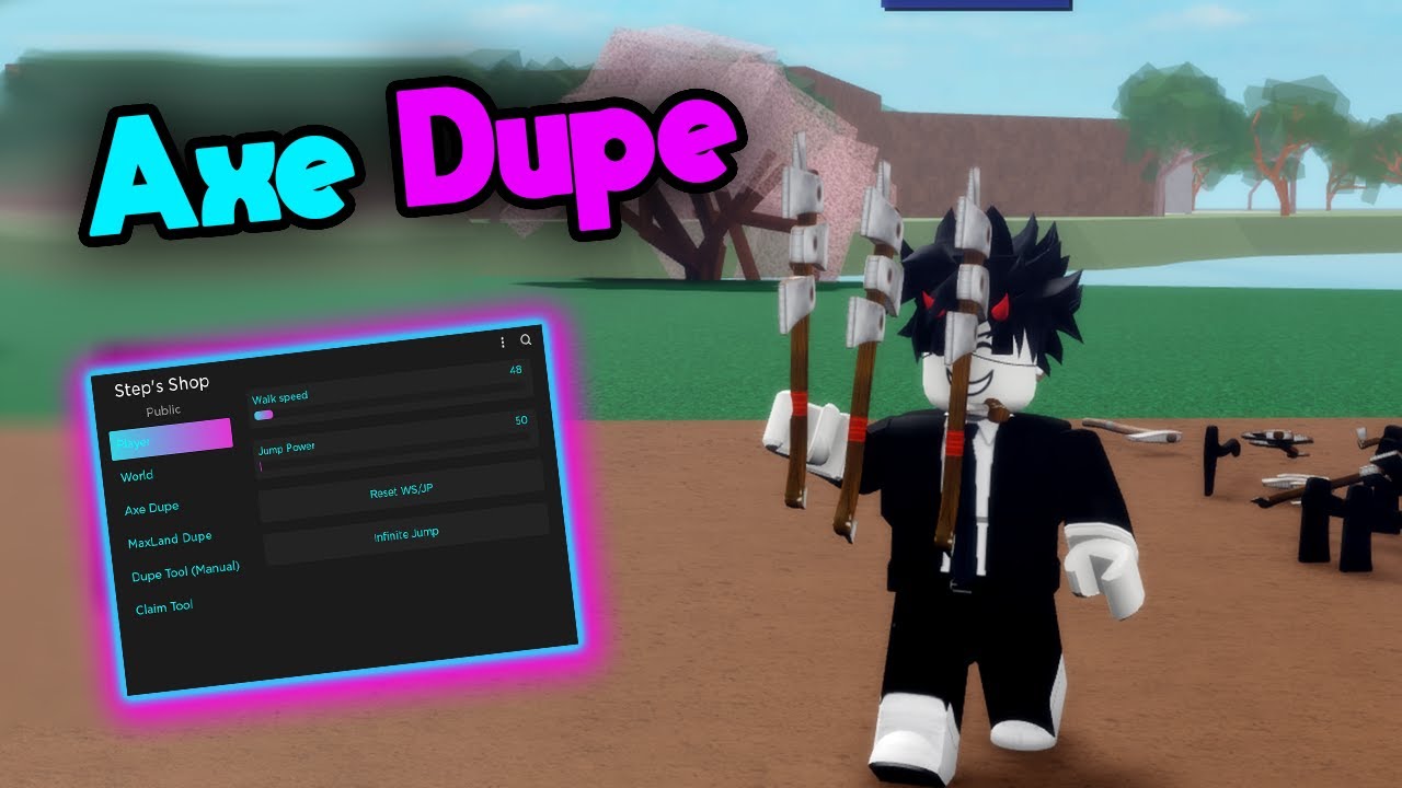 🔥 How to DUPE and Transfer Axe ? [ Free ] 🌳 Lumber Tycoon 2 Scripts 🌳 ...