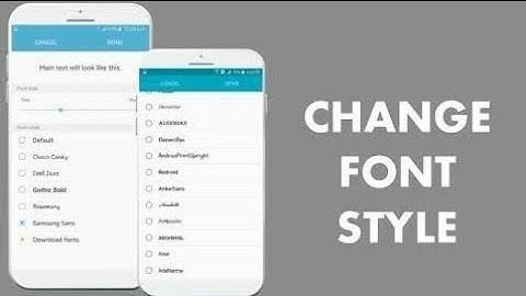 How to change samsung Galaxy J2  font style ||