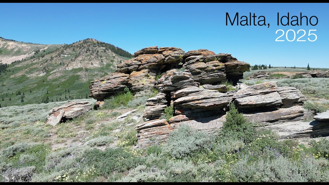 Malta, camping in the Sawtooth forest, Idaho