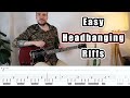 15 easy headbanging riffs with tabs