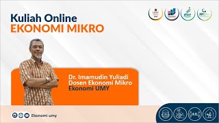 MIKRO 1 : keseimbangan pasar persaingan sempurna oleh Dr. imamudin Yuliadi