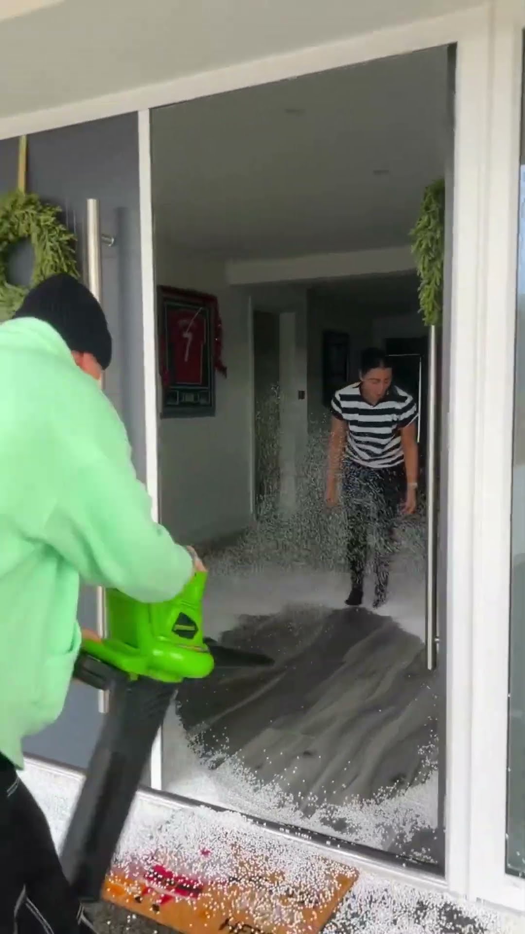 filled the house with trash #shortsvideo