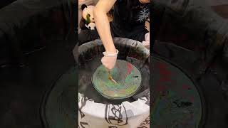 中国独有的艺术-非遗漆扇（配色：杂色）不论世界多嘈杂，请随心且如意平安#手工 #diy#中国 #非遗传承 #非遗 #手工diy #中国风 #国风 #art