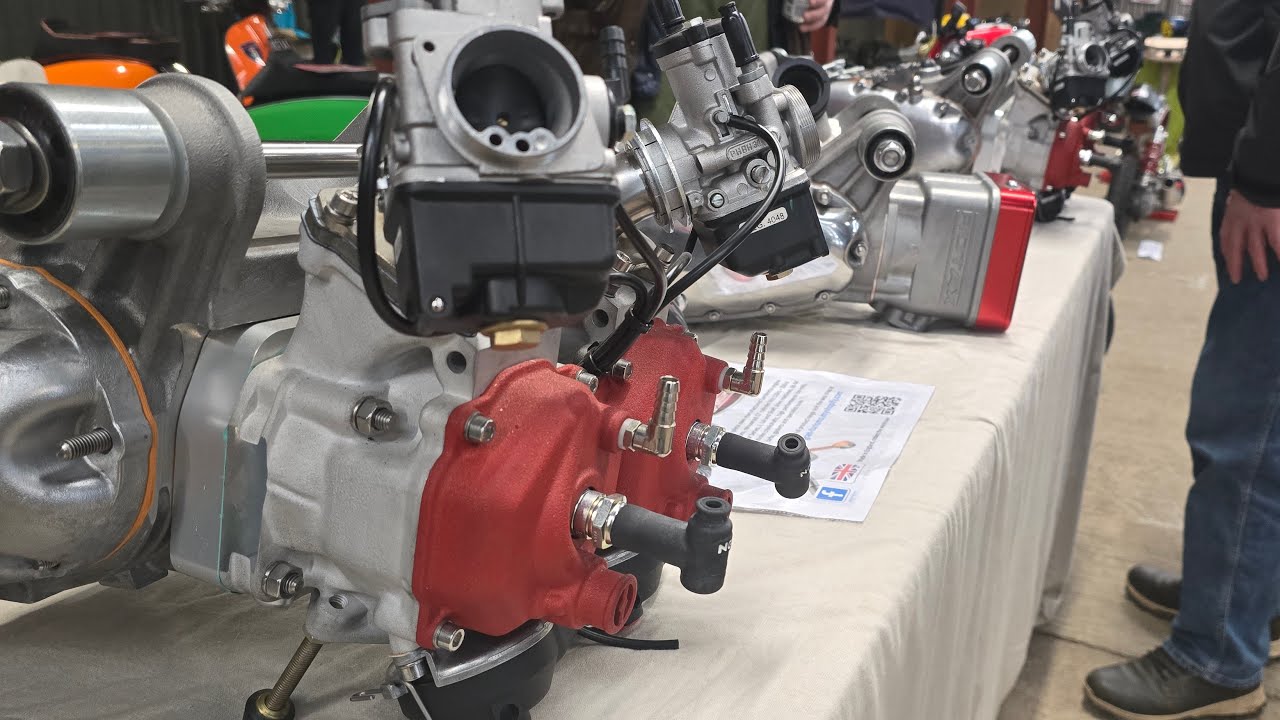 The Rotax stand at Newark Classic Bike Show.