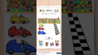 Brain test Level 47 blue has to win the race Walkthrough Profile