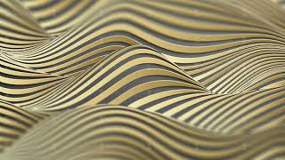 Gold wave seamless loop. Gold light wave. 3D Animation.