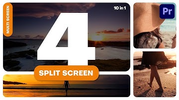 Multiscreen (4 split-screen) | Premiere Pro | Template | Tutorial