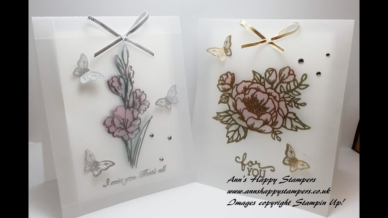 Beautiful vellum card featuring NEW 20162017products YouTube