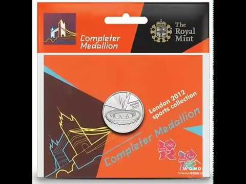 Olympic London 2012 50p Sports Collection Completer Medallion