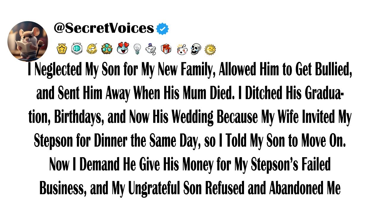 I Neglected My Son for My New Family, Allowed Him to Get Bullied, and Sent Him Away When His Mum ...